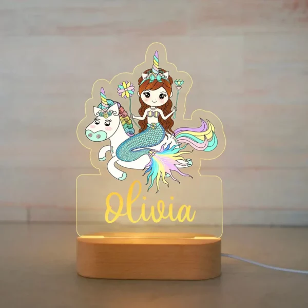 Veilleuse Licorne LED Personnalisable – Image 4