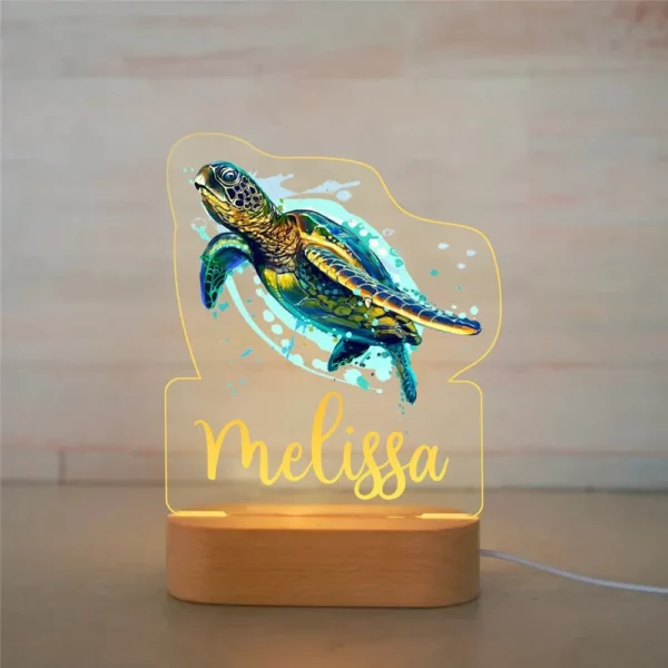 Veilleuse Tortue LED Personnalisable – Image 2